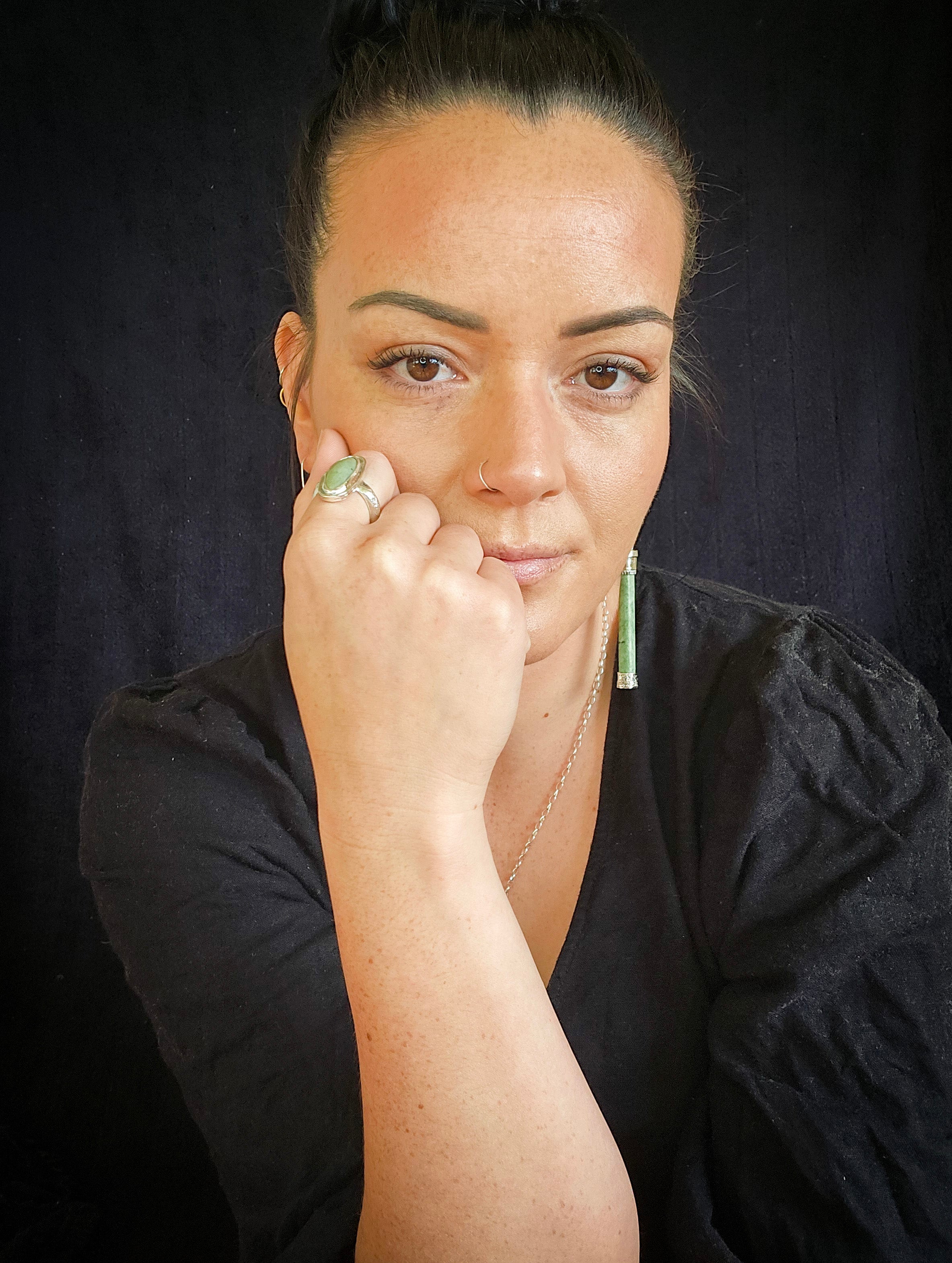 Oval Pounamu ring