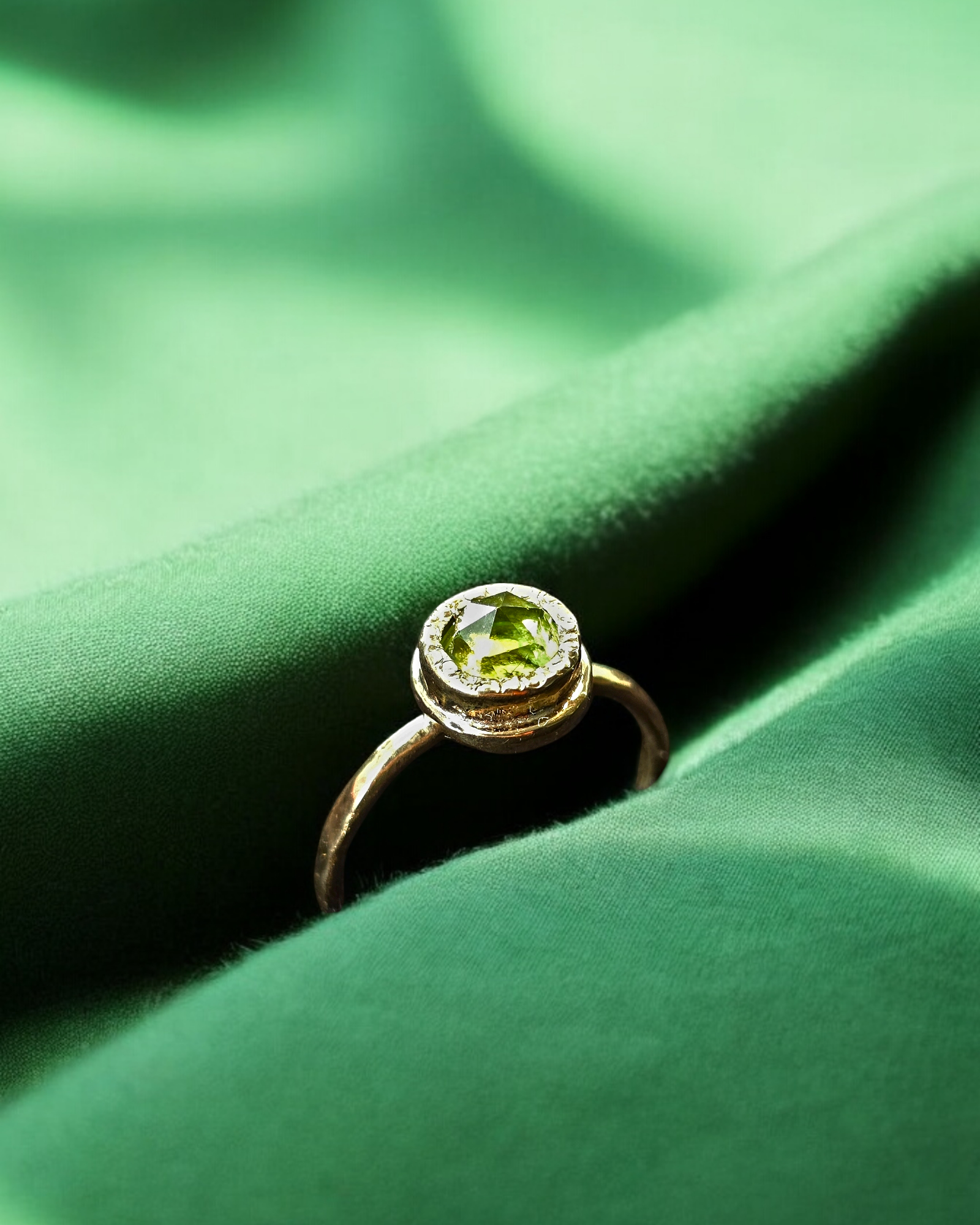 Gold Peridot ring